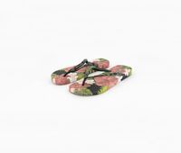Womens I Love Sun Slipper  Black/Pink - thumbnail