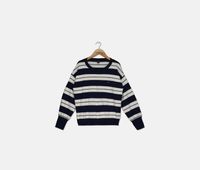 Big Girls Striped Sweater  White/Navy - thumbnail