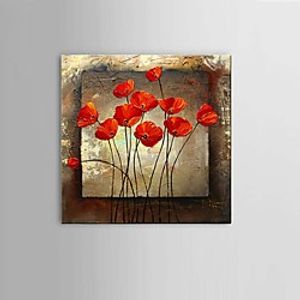 Oil Painting Hand Painted Horizontal Abstract Still Life Fantasy Classic Modern Pastoral With Stretched Frame 60x60cm miniinthebox