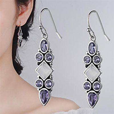 Women's Hoop Earrings Classic Fashion Romantic Punk Trendy Cute Sweet Earrings Jewelry Silver For Street Gift Date Birthday Festival 1 Pair miniinthebox