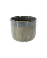 Koopman Flowerpot Porcelain Green 14 cm
