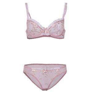 Women Sexy Transparent Lace Bra Set Push Up Ultra-thin Temptation Panties Bra Sets Underwear