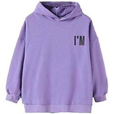 jackets girls hip-hop clothing children loose sweater winter sweatshirt girl thicken pullover top letters baby coat 2021 Lightinthebox