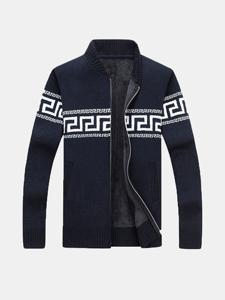 Fleece Knitted Casual Sweater Coat