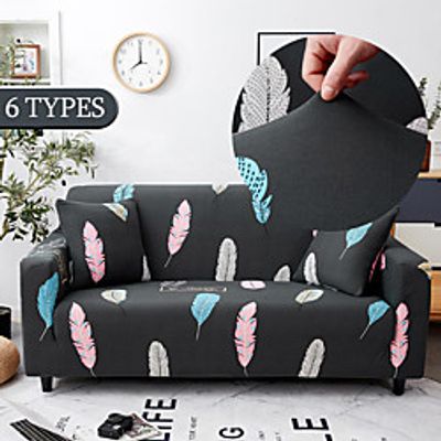 Sofa Cover Floral Printing Sofa Towel Slipcover Sofa Covers for Living Room Couch Cover funda sofa Protect Furniture Dust-Proof Non-Slip (1pcFree Send a Pillowcase) miniinthebox