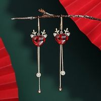 Women's Drop Earrings Tassel Fringe Elk Earrings Jewelry Silver  Gold For Party Christmas Halloween Gift Festival 1 Pair Lightinthebox