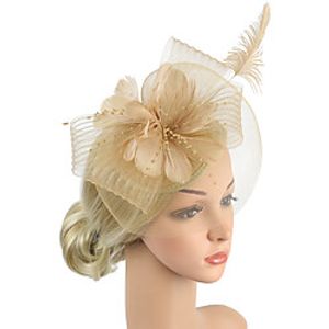 amazon hot-selling european and american bride wedding headdress fashion feather flower banquet party hat net yarn headband hair accessories miniinthebox