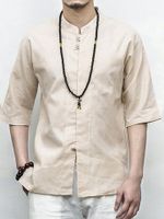 Chinese Style Loose Linen Shirts