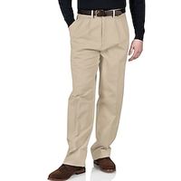 Men's Trousers Chinos Chino Pants Pleated Pants Pocket Plain Comfort Breathable Outdoor Daily Going out 100% Cotton Fashion Casual Black Dark Blue Lightinthebox - thumbnail