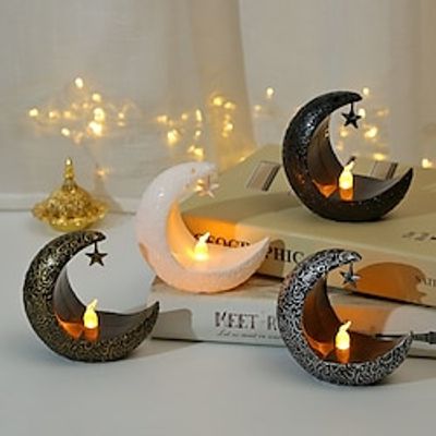 LED Star Moon Candle Light Eid al-Fitr Mubarak Festival Decor Night Light Muslim Holiday Home Decoration Lantern Lightinthebox LED Star Moon Candle Light Eid al-Fitr Mubarak Festival Decor Night Light Muslim Holiday Home Decoration Lantern Lightinthebox