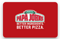 Papa John's Pizza $10 (Instant E-mail Delivery)
