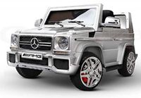 Megastar Licensed 12V Ride On Metallic Mercedes G55 AMG - Silver - thumbnail