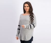 Womens Long Sleeves Sweatshirt  Silver Grey - thumbnail