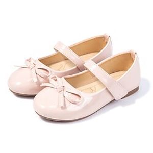 Girls' Flats Flower Girl Shoes Princess Shoes School Shoes PU Cosplay School Shoes Little Kids(4-7ys) Birthday Festival Indoor Outdoor Play Butterfly Magic Tape Rosy Pink Spring Summer Lightinthebox