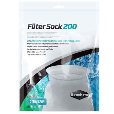 Seachem Filter Sock 200 Micron Welded 17.5 X 40.5Cm