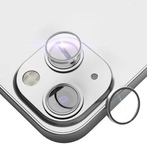 Levelo Lucent Duo 9H Hardness Camera Lens Protector for iPhone 14/iPhone 14 Plus - Silver