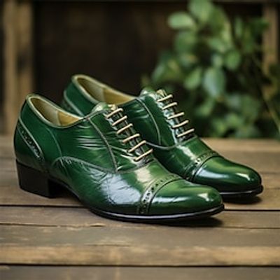 Men's Oxfords Retro Formal Shoes Brogue Dress Shoes Walking British Christmas Xmas Office Career PU Breathable Comfortable Wear Resistance Lace-up Black Green Fall Winter Lightinthebox Men's Oxfords Retro Formal Shoes Brogue Dress Shoes Walking British Christmas Xmas Office Career PU Breathable Comfortable Wear Resistance Lace-up Black Green Fall Winter Lightinthebox