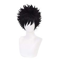 Qiancoshair My Hero Academia Dabi Short Black Cosplay Wig Synthetic Costume Wig for Man Lightinthebox - thumbnail