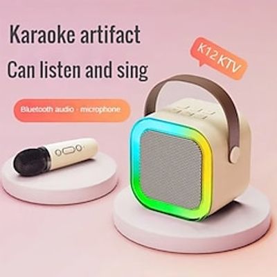 Portable Wireless Kid Karaoke Bluetooth Speaker Mini Microphone Family Singing KTV Audio Outdoor Card Subwoofer Music Center Lightinthebox Portable Wireless Kid Karaoke Bluetooth Speaker Mini Microphone Family Singing KTV Audio Outdoor Card Subwoofer Music Center Lightinthebox