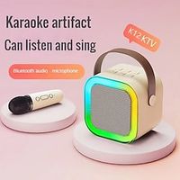 Portable Wireless Kid Karaoke Bluetooth Speaker Mini Microphone Family Singing KTV Audio Outdoor Card Subwoofer Music Center miniinthebox - thumbnail