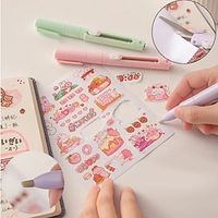 Creative Mini Scissors Pencil Knife Portable Pen Shape Folding Scissors Ceramic Penknife Safe Paper-Cutting Art Tool Stationery Lightinthebox - thumbnail