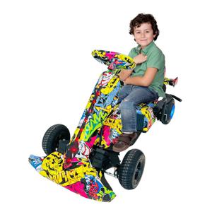 Megastar Megawheels 36 v Funky Go Kart Glider car - K9YELLOWGRAFITTI (UAE Delivery Only)