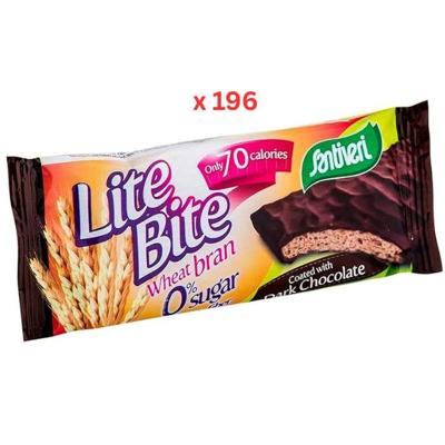 Santiveri Lite Bite Bran Toast Coated with Dark Chocolate, 17GX196 Santiveri Lite Bite Bran Toast Coated with Dark Chocolate, 17GX196