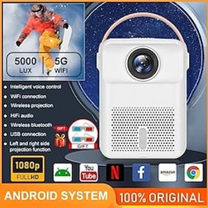 X8 Portable Projector Android WIFI Home Theater Cinema Projector Support 1080P Video Mini LED Beamer Projectors miniinthebox