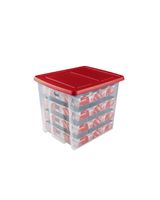 Sunware Nesta Christmas Storage Box 45 Liter with Trays for 40 Baubles