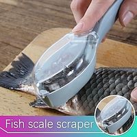 Fish Cleaning Scraping Scales With Knife Device Home Kitchen Cleaning Tools Fish Scale Peeler Scraper Brush miniinthebox - thumbnail