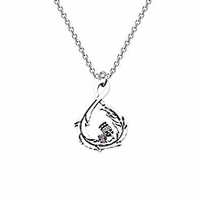 cenwa outlander inspired necklace scottish thistle necklace sassenach scottish outlander gift scottish necklace (scottish n) Lightinthebox