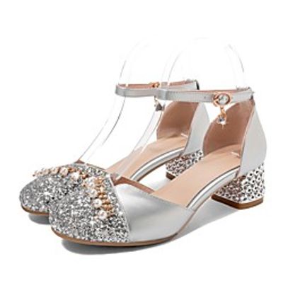 Girls' Sandals Princess Shoes PU Synthetics Big Kids(7years ) Pink Gold Silver Spring Summer Lightinthebox