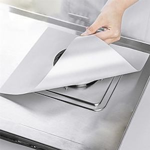 4pcs Stove Protector Cover Liner Gas Stove Protector Gas Stove Stovetop Burner Protector Kitchen Accessories Mat Cooker Cover miniinthebox
