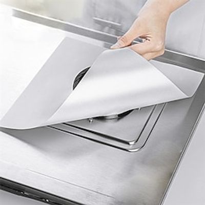 4pcs Stove Protector Cover Liner Gas Stove Protector Gas Stove Stovetop Burner Protector Kitchen Accessories Mat Cooker Cover Lightinthebox
