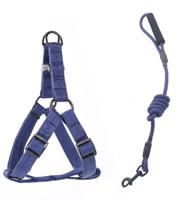 Helepet Round Dog Leash Harness Blue XS