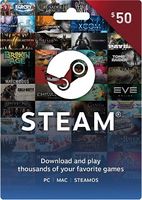 USA Steam Wallet Gift Card - $50 (E-mail Delivery)