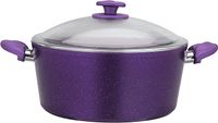 Royalford Aluminium Casserole With Durable Granite Coating-(purple)-(RF10258) - thumbnail