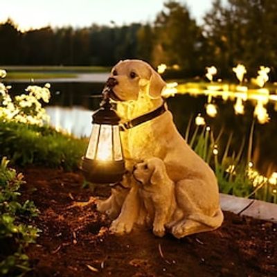 Dog Solar Lights Outdoor, Waterproof, Dog Garden Decor, Solar Garden Lights Outdoor Waterproof Decoration Landscape Arrangement Lawn Lamp Outdoor Ornaments miniinthebox