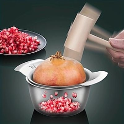 Pomegranate Peeling Tool Set, 304 Stainless Steel Meat Picker, Pomegranate Peeler Fruit Peeler, Stainless Steel Pomegranate Arils Removal Tool, Pomegranate Deseeder Peeling Tool, Easy Removal Lightinthebox