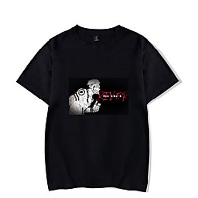 Inspired by Jujutsu Kaisen Yuji Itadori Cosplay Costume T-shirt Polyester / Cotton Blend Graphic Prints Printing Harajuku Graphic T-shirt For Women's / Men's miniinthebox