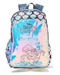 Disney Princess Backpack with 3 compartments side pocket and Holo graphic design16inches