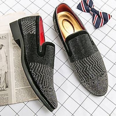 Men's Loafers  Slip-Ons Dress Shoes Plus Size Business British Gentleman Wedding Party  Evening PU Loafer Black Spring Fall Lightinthebox
