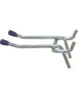 Crawford Pack of 2 1/8" And 4" Double Arm Peg Hook - thumbnail