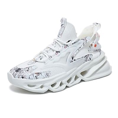 Men's Basketball Shoes Sporty Look Comfort Shoes Sporty Casual Outdoor Daily Walking Shoes Tissage Volant Booties / Ankle Boots Black Red Beige Color Block Fall Spring miniinthebox