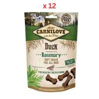Carnilove Duck enriched with Rosemary Soft Snack for Dogs 200g Pack Of 12