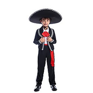Movie / TV Theme Costumes Cosplay Costume Kid's Boys' Party / Evening Halloween Halloween Festival Halloween Carnival Children's Day Festival / Holiday Terylene Black Easy Carnival Costumes Solid miniinthebox