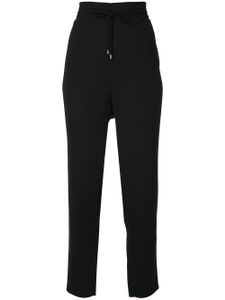Mads Nørgaard drawstring tapered trousers - Black