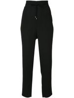 Mads Nørgaard drawstring tapered trousers - Black