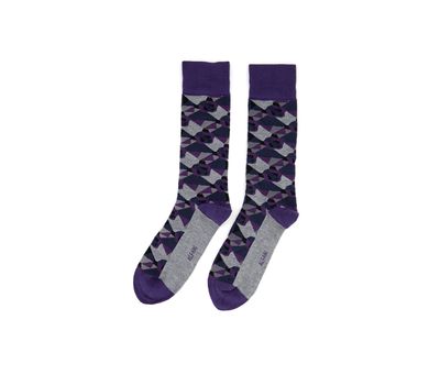 Mens Camo Panda Socks Purple/Grey Mens Camo Panda Socks Purple/Grey