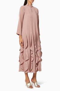 Frilled Crepe Dress